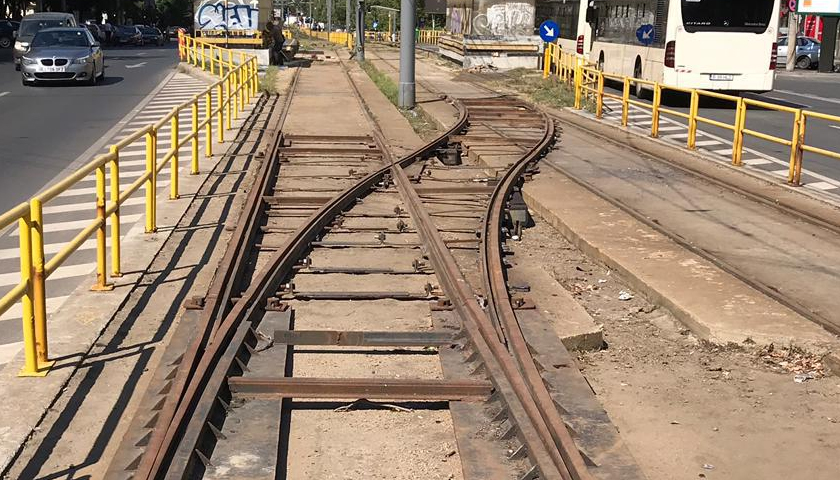 Tramvaiul 41 din Capitală va funcţiona doar pe un singur fir, pe Podul Grant.